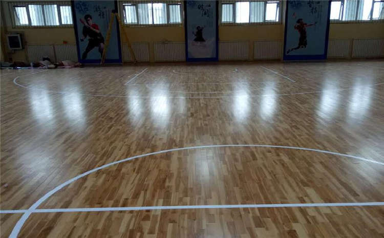 枫桦木篮球馆木地板板式龙骨结构