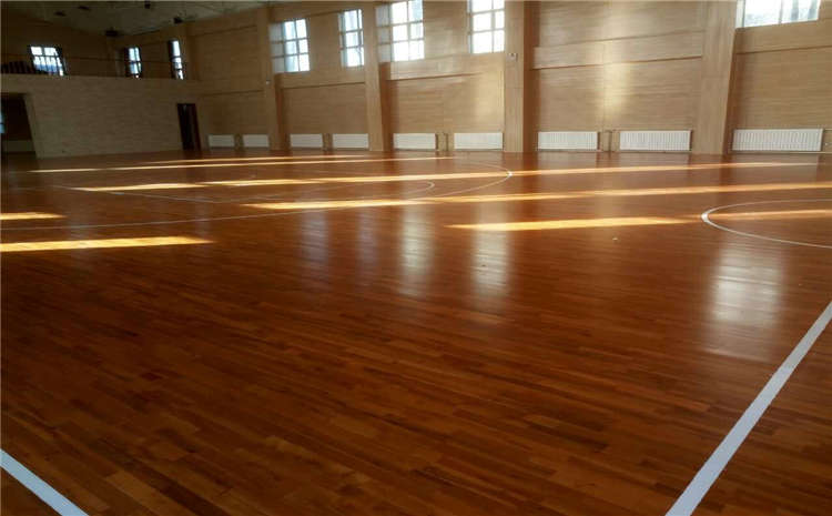 上海体育馆专用运动木地板定制