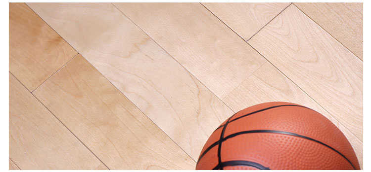 硬木企口篮球运动地板翻新施工